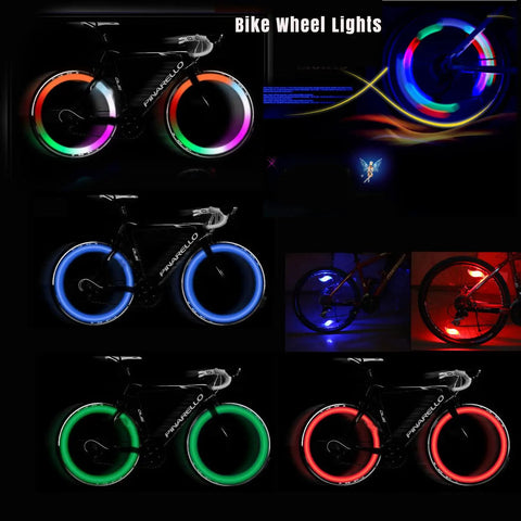 Colorful LED Bike Wheel Lights Set, 5 Pack Waterproof Spoke Lights With Easy Install, 3 Modes, Lit Night Safety Decoration