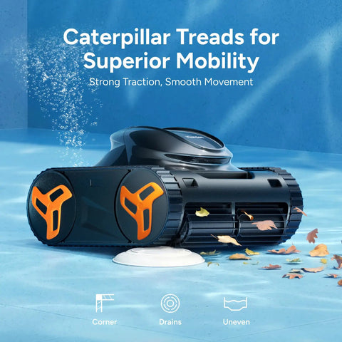 Robotic Pool Cleaner With 210 Minute Runtime Smart 3D Navigation Inverter Energy Saving Tech Cleans Floor Walls And Waterline