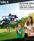 Mini RC Airplane For Kids With Hand Launch Auto Hover And 3D Flips Easy Joystick Control Three Speed Modes Propeller Guards