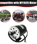 T8F Chain 11T Sprocket With Master Link Replacement For Kids Electric Scooters E Scooters And Mini Pocket Dirt Bikes Front Motor Sprocket Parts MY1020 Compatible With Razor MX650 MX500 SX500 featuring MY1020 motor compatibility with images of electric scooter, motorbike and mini dirt bike.