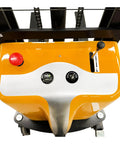Heavy Duty Semi Electric Pallet Stacker Blasts 2204 Pounds Up To 138 Inches control panel with joystick and battery indicator.