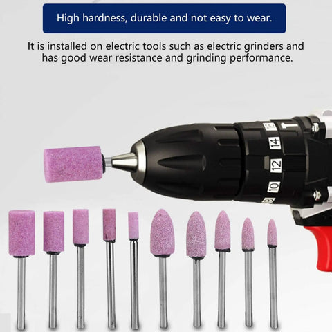 100 Pieces Polishing Stone Head Pro Grade Set For Grinder With 3mm Shank, various shapes on drill