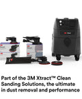 3M Xtract sanding system with Hookit Clean Sanding Paper Disc 732U 80 Plus Grit and dust removal equipment.