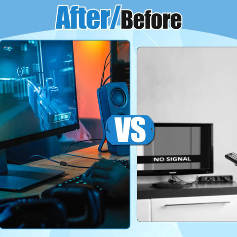 Before and after using 25 Piece Clip On Ferrite Core Bead Set For Cables EMI RFI Noise Suppressor Fits 3 5 7 9 13 mm Diameters