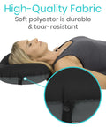 Vive Inflatable Lumbar Pillow For Car Office Airplane Travel Comfort Adjustable Firm Neck Pain Sciatica Relief compact pillow with ergonomic design and secure strap.