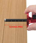 Heavy Duty Rock Solid Adjustable Wheel Marking Gauge For Woodworking Precision Scriber with knurled knob measuring on wood