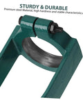 Iron Mortise Converter Runs Tight On Bench Drills Clips Right Onto Hollow Chisel Bits With Tenon Gauge Tool close-up of durable iron clamp design.