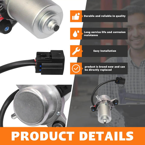 Brake Booster Vacuum Pump For Cadillac Chevy Buick Volvo, durable metal with electrical connector, direct fit for easy install.