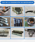 Pro Shop Workhorse Electric Hose Crimper Equipped With High Pressure Hydraulic Tube Press for various hose fittings and connections.