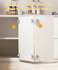 165 Degree Lazy Susan Cabinet Hinges installed on open corner kitchen cabinet door