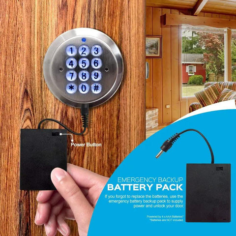 Keyless Smart Door Lock With Automatic Locking Battery Backup And Easy Install No Bluetooth Fits Most US Front Doors
