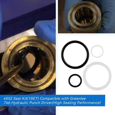 Seal Kit 14552 For Greenlee 746 Hydraulic Punch Driver With High Sealing Performance Durable Gasket Replacement