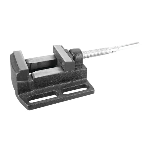 Heavy Duty Drill Press Vise With Beefy Etched Jaws, 2-1/2 Inch Jaw Width, designed for precision clamping in wood and metal.