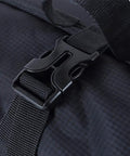 Close-up of buckle on Foldable Waterproof Rock Climbing Gear Bag With Roll Up Design, Black 420D Oxford Cloth Material