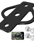 Dang Tough Heavy Duty Steel 3 Way Trailer Hitch Riser Drop Adapter with pin, bolts included for mower ATV towing.