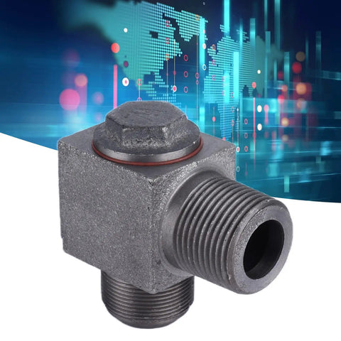 Heavy Duty Cast Iron Pneumatic Air Compressor Check Valve With 10mm Elbow Connector One Way Flow Built To Last Replacement