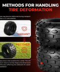Go Kart Tire Set 145/70-6 Tubeless 4 Ply For Coleman CC100X CT100U Mini Bike deformation handling instructions