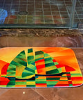 Vintage Tractor Bathroom Rug Mat For Rustic Farmhouse Style Dope Tractor Print Bath Rug For Powder Room