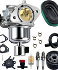 Carburetor Kit For 7000 Series Kohler Engines KT725 KT730 KT735 KT740 KT745 Go To Replacement With Air Filter And Oil Filter Kit