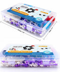 Hands On Chemistry Molecular Model Kit For Students And Teachers 136 Pcs in transparent storage box with color-coded atoms