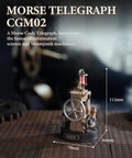 Metal 3D Puzzle Mechanical Model Kit With Morse Telegraph Theme Steampunk DIY Industrial City Build Wireless 2 4G Link Receiver Realistic Gearwork Craft Gift For Adults And Teens Hands On Brain Teaser, 112mm tall