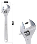 24 Inch Adjustable Wrench Heavy Duty Drop Forged Steel Chrome Plated With Precision Machined Jaws Rust Resistant for repairs