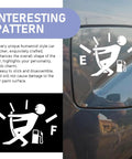 Funny Gas Gauge Car Sticker, Hilarious Gas Tank Vinyl Decal With Little Man Tugging The Needle on a car's fuel cap.
