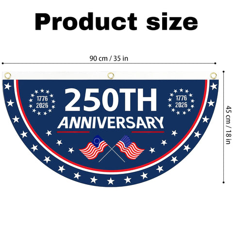 250th Anniversary All American Flag One Point Five By Three Feet Two Ply Polyester Outdoor Flag For Wall Porch Fence