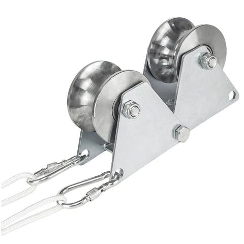 Heavy Duty 90 Degree Corner Edge Protector with Adjustable Pulley Hoist System and Rugged Steel Bearing Roller for Pro Grade Safe Lifting