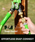 Heavy Duty Brass Garden Hose Quick Connectors Three Quarter Inch GHT Universal Leak Proof Fittings for easy hose connection