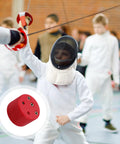 Child fencer using Fencing Gear Tester Box For Foil And Epee Training And Gear Repair With Beeping Sensor And Essential Diagnostic Tool