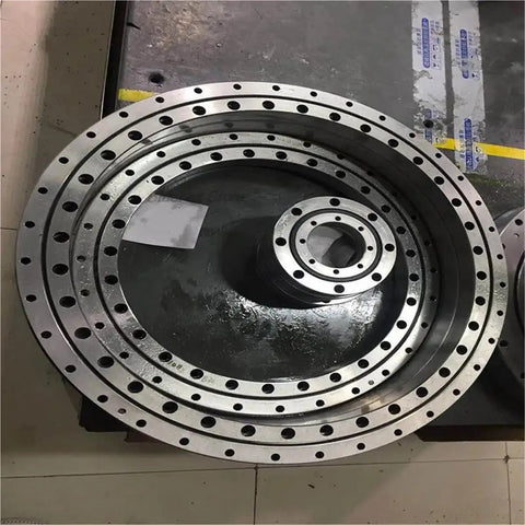 Heavy Duty Precision Cross Roller Bearing For Robotic Arms And Custom Rotary Tables, showing multiple steel rings for angular positioning.