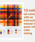 Color chart from Leather And Vinyl Repair Kit 21 Piece With Fast Application And Mixable Colors For All Leather Types