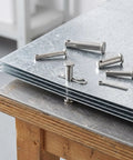 122Pcs Stainless Steel Trailer Hardware Pins And Clips Dowel Pin Set for machinery positioning and trailer hitches on a workbench