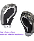Dope Touch Activated LED Crystal Color Changing Automatic Gear Shift Knob With Lock Button displayed with two base options
