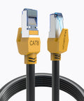 Cat 8 Ethernet Cable 100 Ft Shielded Beefy High Speed Network Cable For Router Modem Indoor Outdoor 40Gbps 2000MHz RJ45 Connectors