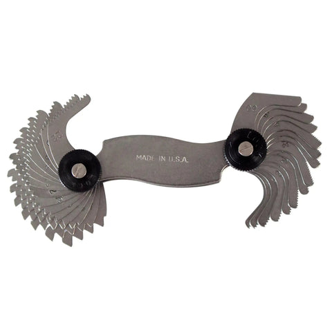 Pro Grade Screw Pitch Gauge With 30 Leaves For 6 To 60 TPI English Thread Gauge Tool Built Tough From Hardened Steel