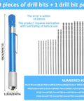 21 Piece Metric Mini Drill Bit Set With Pin Vise For Ultra Fine Wood And Jewelry DIY HSS Twist Drills in blue plastic case