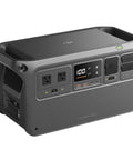 Ultra Quiet 1024Wh LiFePO4 Portable Power Station That Delivers 2200W Continuous Power And 2600W Peak 140W USB C 23Db Silent Solar Generator Built For Home Backup And Camping Solar Panel Optional, front view.