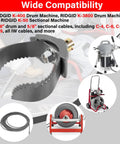 Heavy Duty Three Inch Cable Coupler Cutter Compatible With Ridgid K400 Drum And K50 Sectional Machines, showing serrated blades for tough clogs.