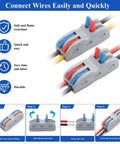 Garage Ready DC Buck Converter Step Down Power Module 17 To 60V To 12V Input showing wire connection process,  durable and user-friendly design.