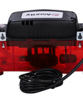 Front view of Diversitech ULTRACP-22 condensate pump with red translucent reservoir and black top.