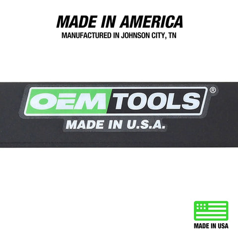 Label on 24 Inch Straight Edge For Machinists And Automotive Inspections Precision Ground To Point Zero Zero One Inch Cold Rolled Steel Tool For Engine Block Alignment Durable Machining And Flat Surface Verification Made In USA