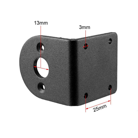 Heavy-duty alloy steel motor mounting bracket with 13mm holes, 3mm thickness, ideal for DIY projects and machine builds.