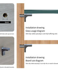 200 Pcs Heavy Duty Zinc Alloy Shelf Pegs For Kitchen Cabinets installation diagram and instructions