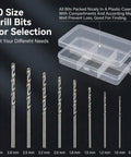 Hella Durable Zinc Alloy Hand Drill Set With Six Hundred Eye Screws Ten Precision Bits And Fifteen Keychain Rings Sweet For Resin Crafting Diy Epoxy Molds And Creative Hobby Vibe Projects, showing 10 precision drill bits in a plastic case.
