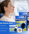 80 Count Motion Sickness Patches For Travel On The Go Non Drowsy Relief Lasts 72 Hours Breathable Non Woven Fabric With Fresh Mint Scent Safe For Adults And Kids 4 Plus For Cruise Car Airplane And Other Travel, blue pack