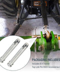 8 Pack S07070200 Beefed Up Top Link Pin Hitch Accessories Kit For Category 1 Tractors installed on green hitch