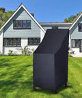 600D Heavy Duty Waterproof Stackable Patio Chair Covers For 4 To 6 High Back Chairs, 27 Inch Wide By 27 Inch Deep By 49 Inch Tall