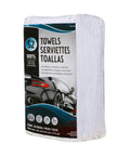 All Cotton Heavyweight Ring Spun Terry Towels White 14 By 17 Inches 52 Count Bulk Pack For Cleaning Dusting Kitchens Baths And More